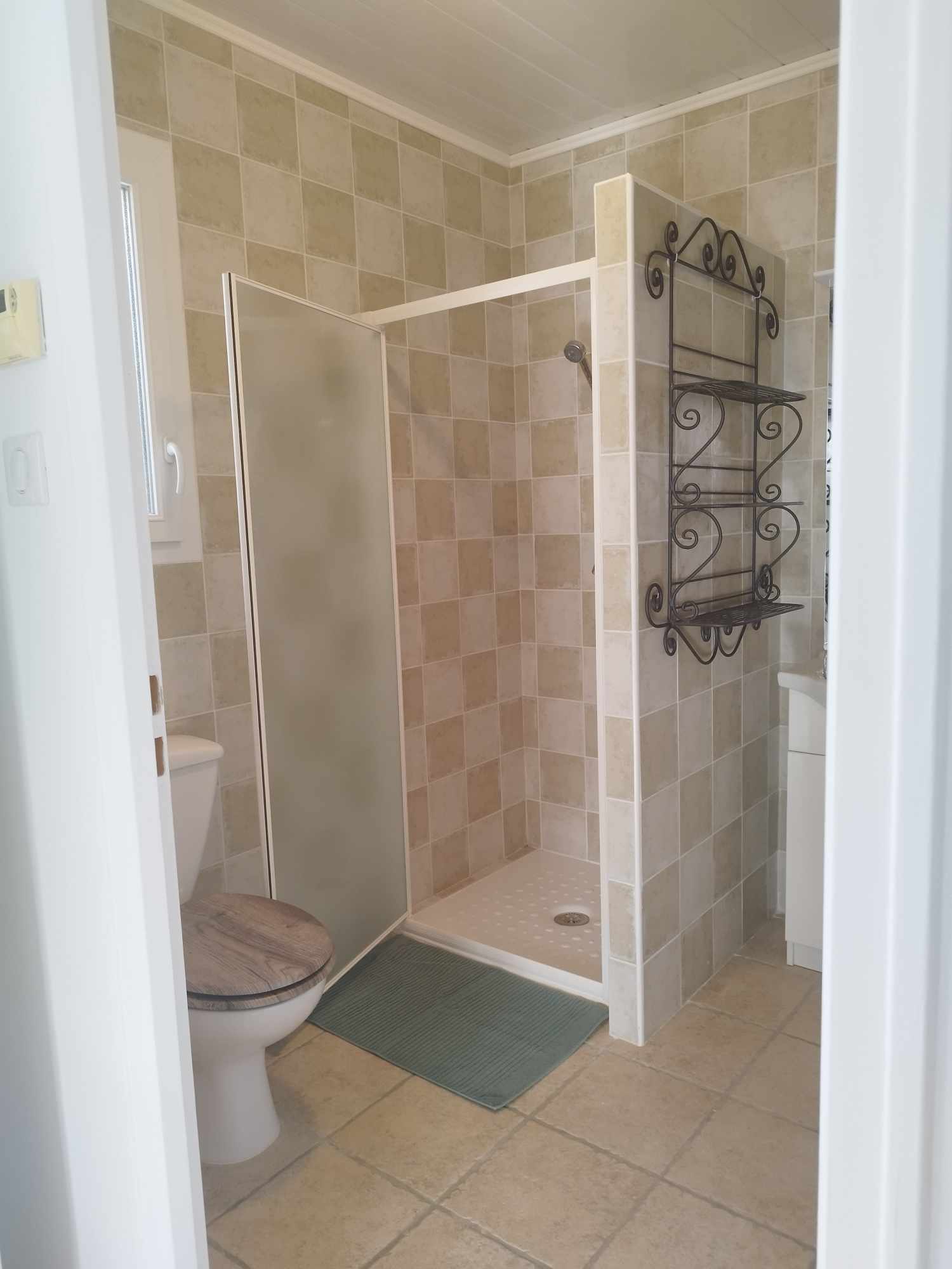 La salle de bain du studio de la Maison de Wanda